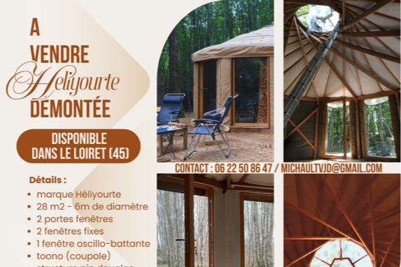 Yourte Connect - Héliyourte 28m2