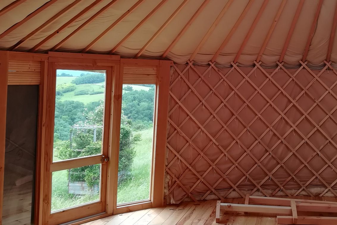 Yourte Connect - Yourte Contemporaine-plancher soleil