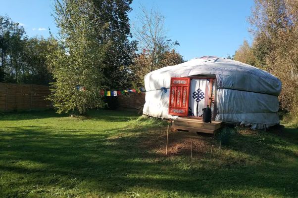 Yourte Connect - Véritable Yourte Mongole 5 murs 28m2